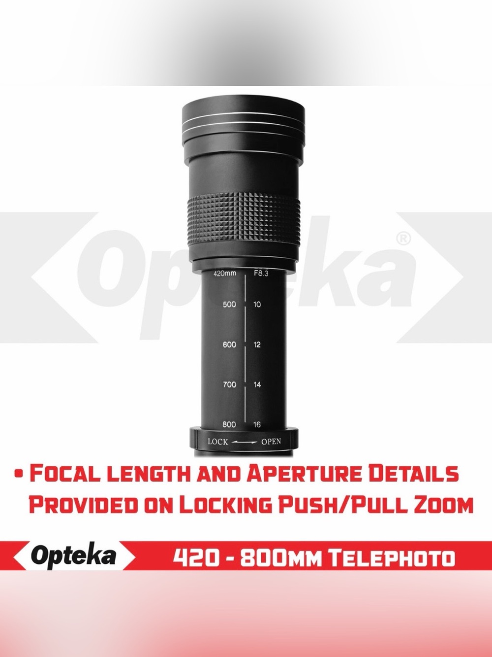 420-800mm Opteka Telephoto Lens - Fits Canon EOS (Read Description)